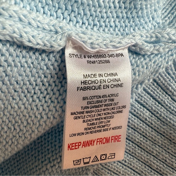 Life is Good Hooded Sweater Women Flag Beach Chair Large Blue NEW. 1158 - Picture 4 of 4